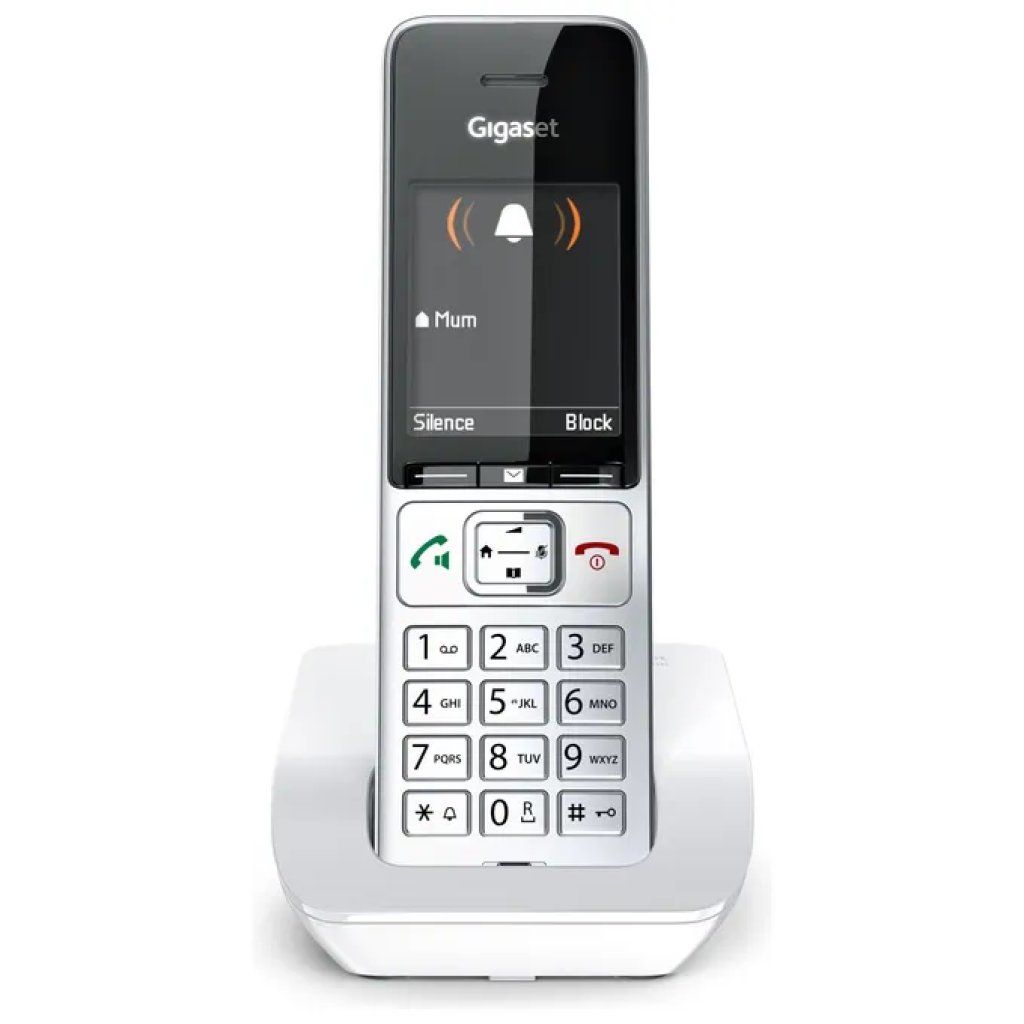 GIGASET Telefono cordless Gigaset Comfort 501 DECT, bianco GIGASET Telefono cordless Gigaset Comfort 501 DECT, bianco