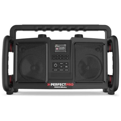 Perfectpro ROCKBULL RB2 – Radio da cantiere DAB+ e FM, Bluetooth, 50 W, batteria 12000 mAh, IP65, nera Perfectpro ROCKBULL RB2 – Radio da cantiere DAB+ e FM, Bluetooth, 50 W, batteria 12000 mAh, IP65, nera