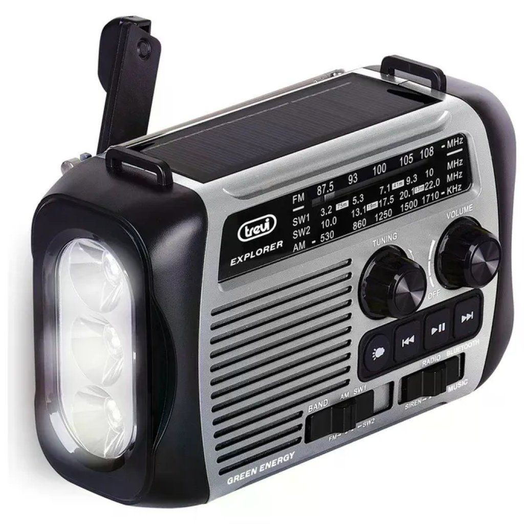 Trevi RA 7F30 BT Radio Portatile Solare con Dinamo Trevi RA 7F30 BT Radio Portatile Solare con Dinamo