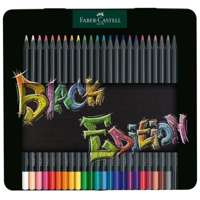 FABER CASTELL Faber-Castell Black Edition – Set 24 Matite Colorate FABER CASTELL Faber-Castell Black Edition – Set 24 Matite Colorate