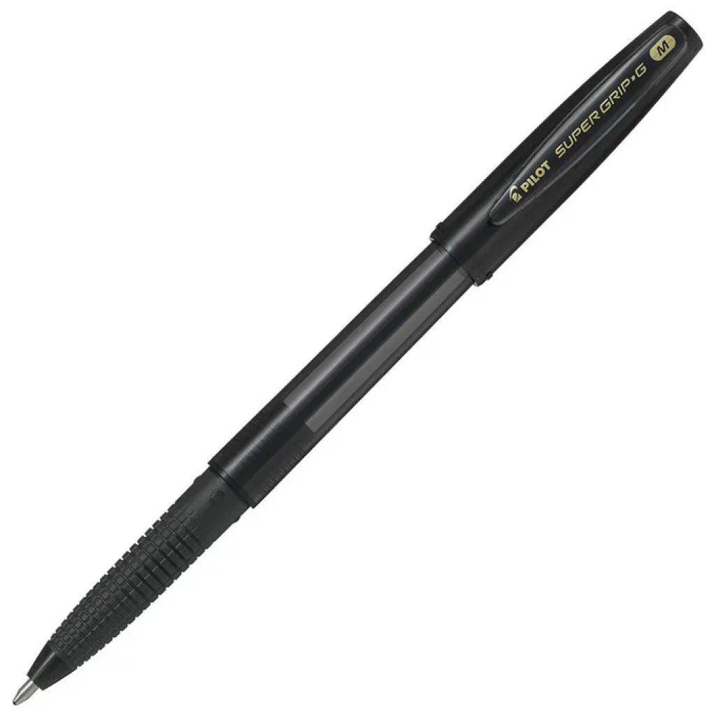 Pilot Super Grip G – Confezione da 12 penne nere
