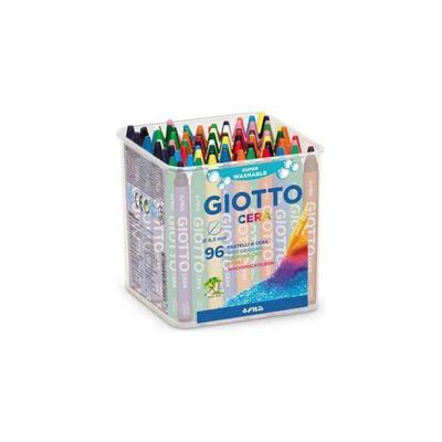 Giotto Pastelli a Cera Assortiti – Barattolo da 96 Pezzi Giotto Pastelli a Cera Assortiti – Barattolo da 96 Pezzi