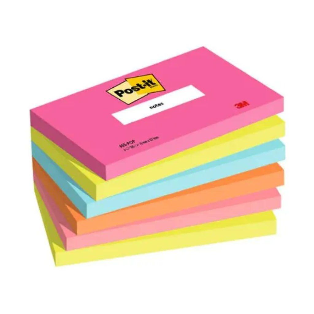 Post-it Poptimistic Rosa, confezione da 6 blocchetti