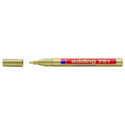 Edding 751-053 Marcatore a Vernice Punta Tonda 1-2 mm Oro colore Oro Edding 751-053 Marcatore a Vernice Punta Tonda 1-2 mm Oro colore Oro