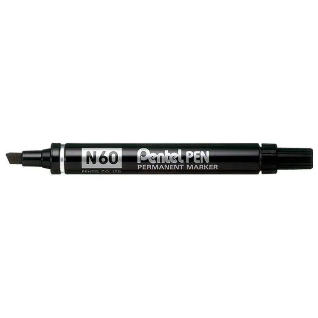 Pentel N60-A – Set da 12 Marcatori Permanenti Neri
