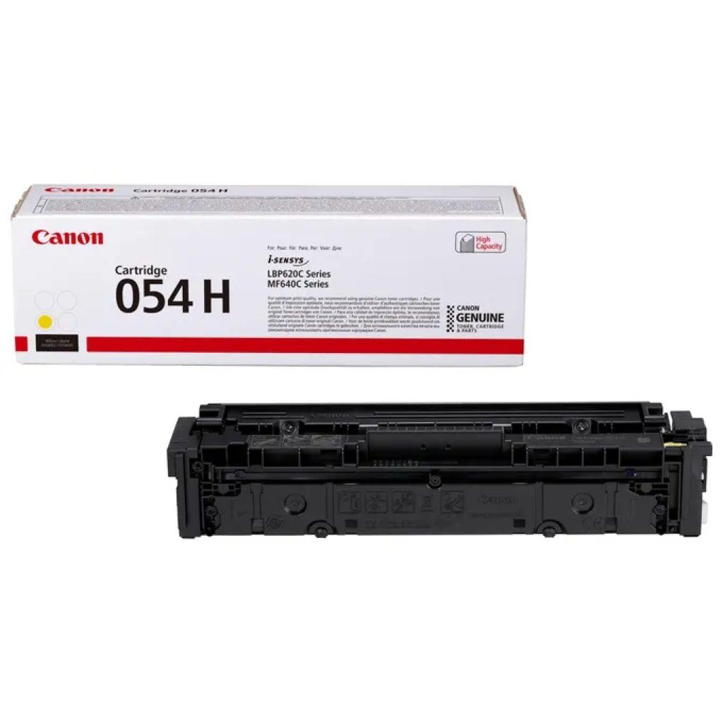 Canon 054H Toner Giallo Originale ad Alta Resa