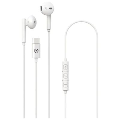 Celly UP1500 Auricolari con filo USB-C bianchi Celly UP1500 Auricolari con filo USB-C bianchi