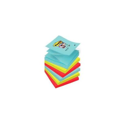 3M Post-it Super Sticky Z-Notes Miami, 6 blocchetti da 90 fogli