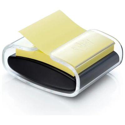 3M Post-it Dispenser da tavolo ricaricabile nero con foglietti 76 × 76 mm 3M Post-it Dispenser da tavolo ricaricabile nero con foglietti 76 × 76 mm