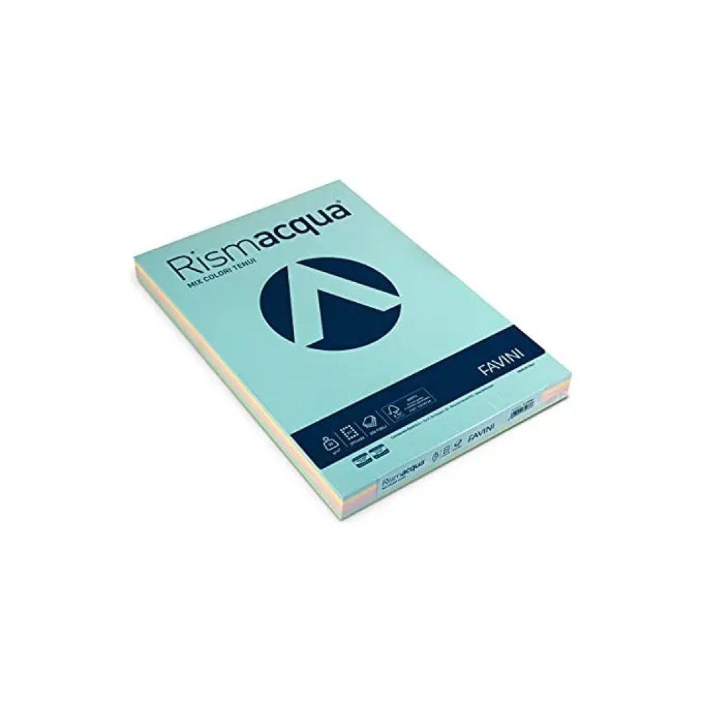 CARTOTECNICA FAVINI Favini Rismacqua Carta Colorata A3, 90 g/m², 300 Fogli