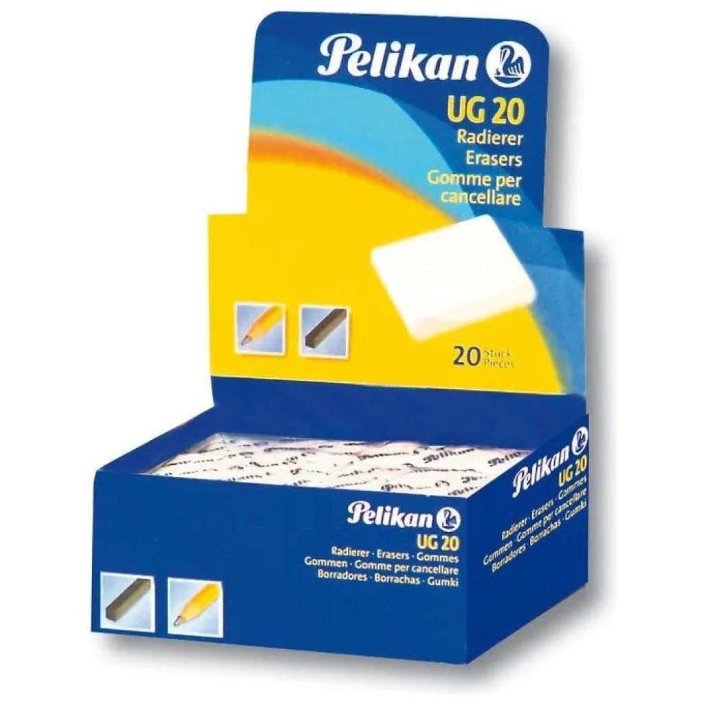 Pelikan UG20 – Espositore con 20 gomme bianche