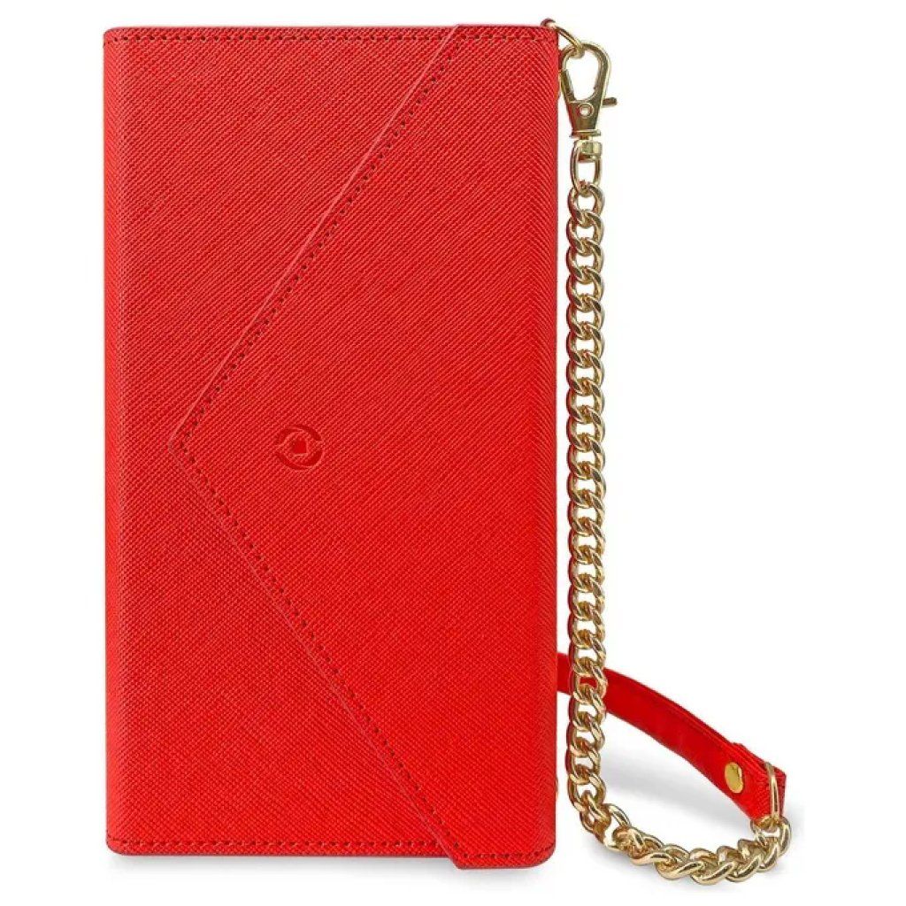 Celly Athena – Pochette rossa per smartphone con catena