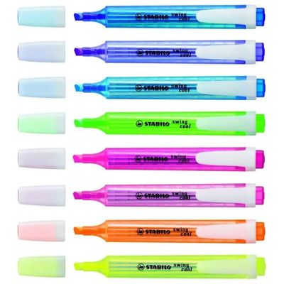 STABILO swing cool – Set di 4 evidenziatori assortiti
