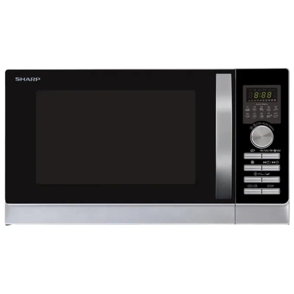 Sharp R843INW Forno a microonde combinato 3-in-1, 25 L, argento