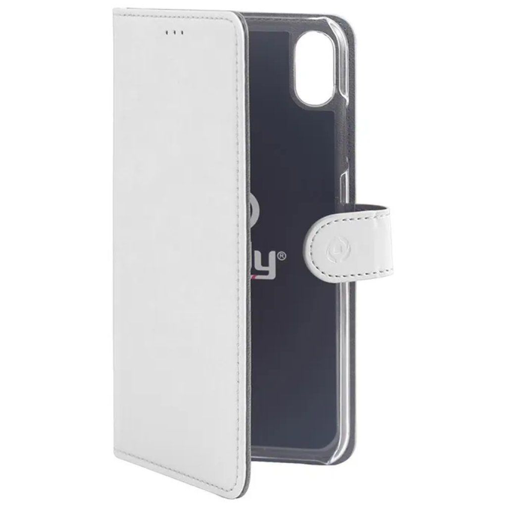 Celly Wally Case, custodia a libro bianca per iPhone XR Celly Wally Case, custodia a libro bianca per iPhone XR