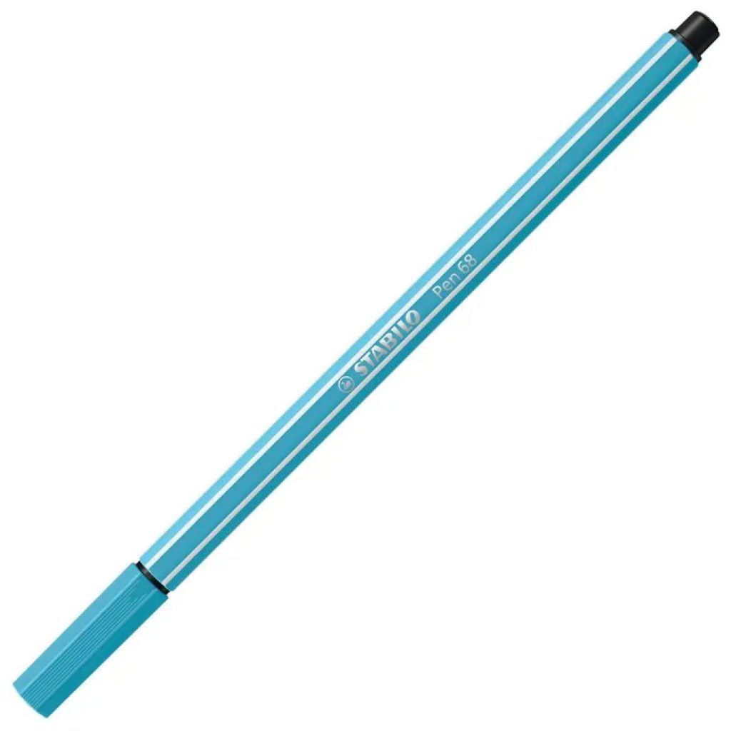 STABILO Pen 68, set di 10 pennarelli azzurri