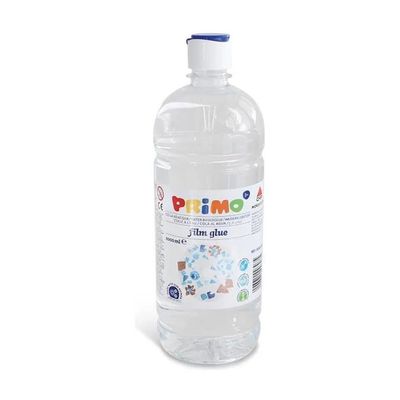 PRIMO Colla ad Acqua per Carta e Cartoncino, Bottiglia da 1000 ml