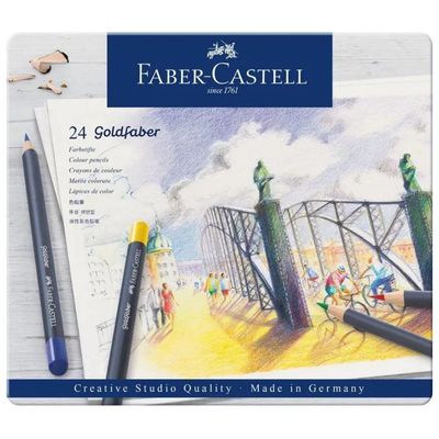 FABER CASTELL Faber-Castell Goldfaber – Set di 24 Matite Colorate FABER CASTELL Faber-Castell Goldfaber – Set di 24 Matite Colorate