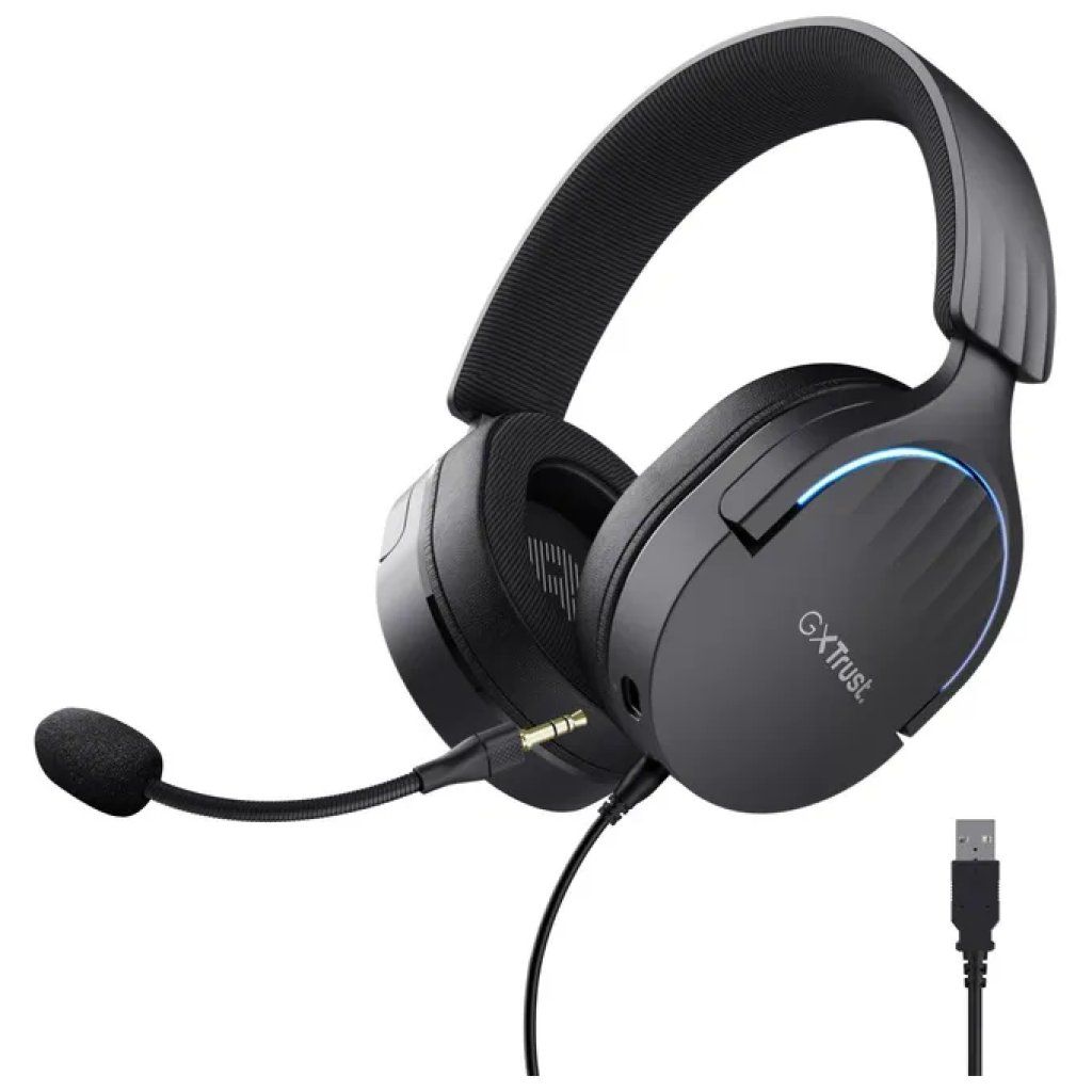 Trust GXT 490 Fayzo Cuffie Gaming USB Surround 7.1 RGB