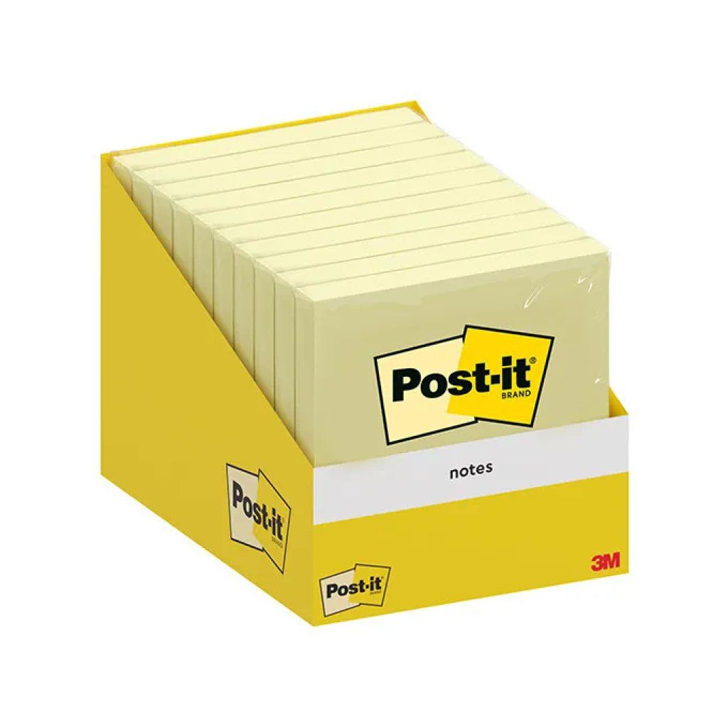 Post-it Blocchetti Adesivi Giallo Canary 76 x 76 mm, 60 Blocchetti da 100 Fogli Post-it Blocchetti Adesivi Giallo Canary 76 x 76 mm, 60 Blocchetti da 100 Fogli
