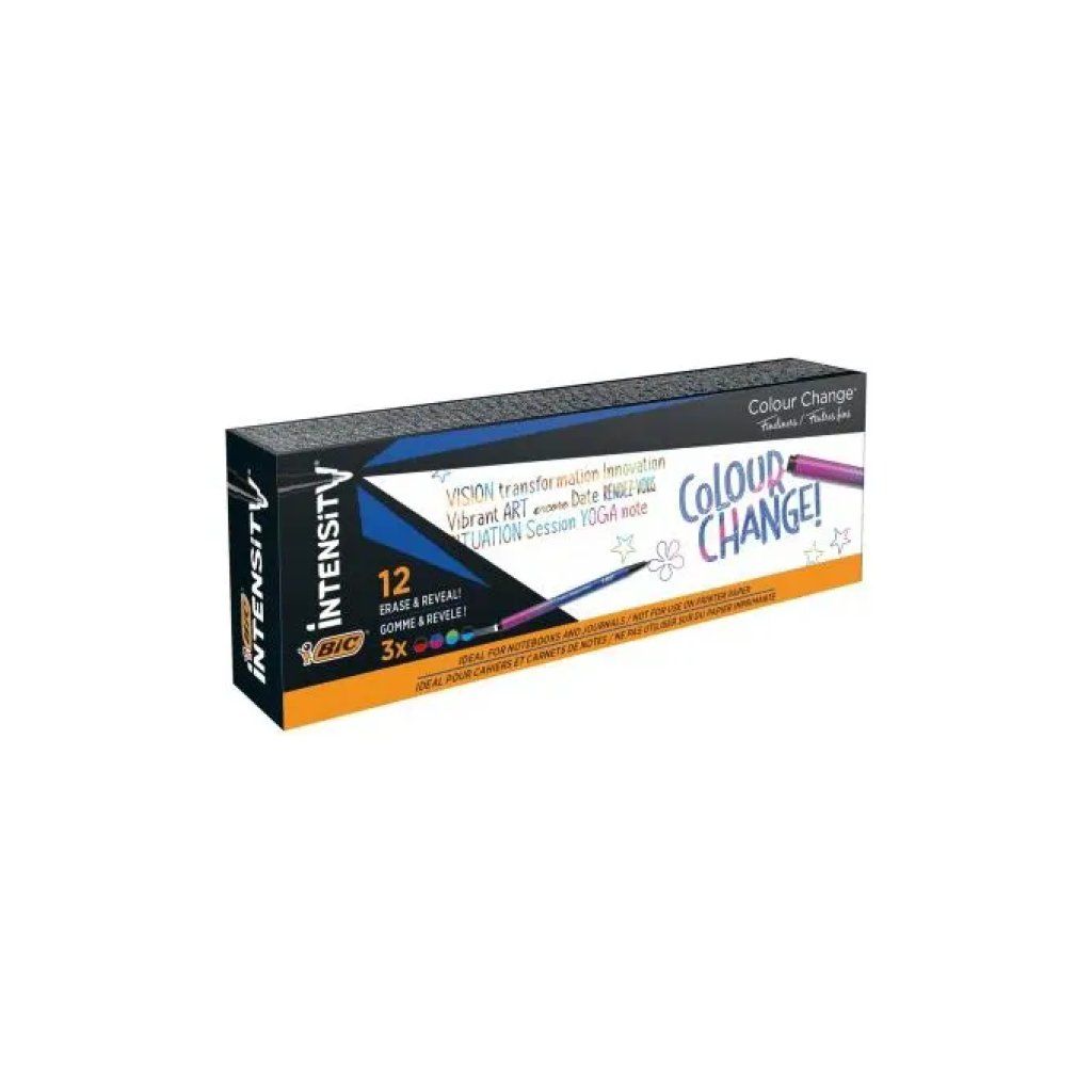 BIC Intensity Colour Change – 12 fineliner punta fine 0,4 mm