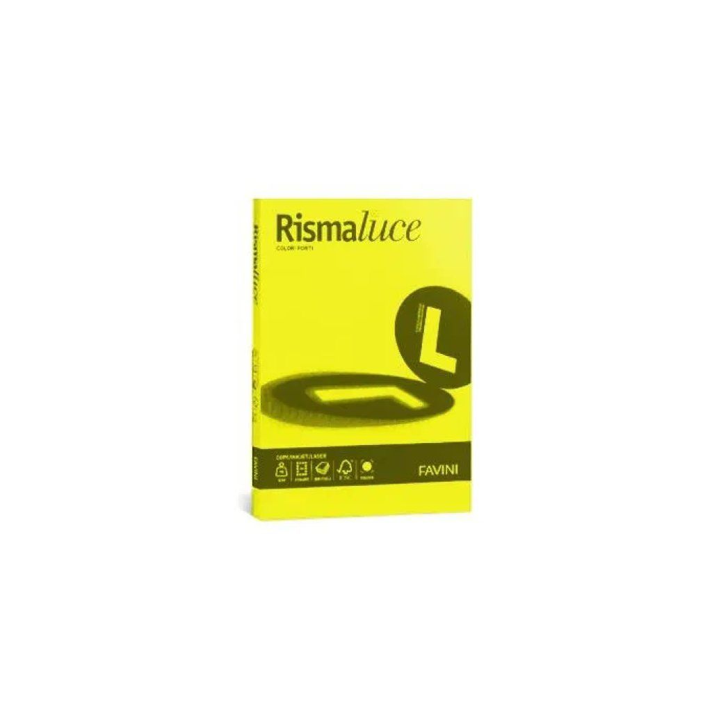 CARTOTECNICA FAVINI Favini Rismaluce Colori Forti, carta Giallo Sole 140 g/m²