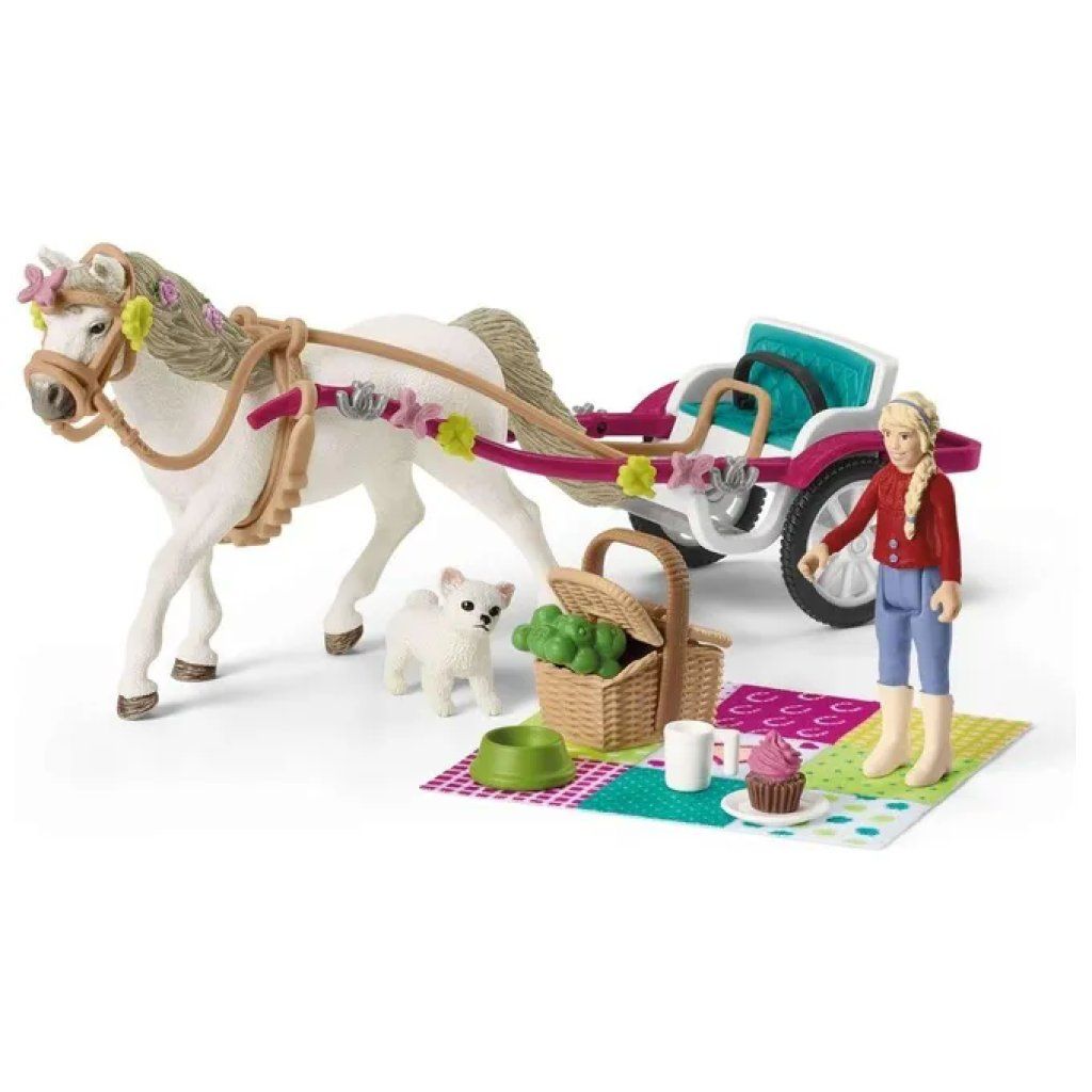 Schleich Horse Club 42467 – Carrozza con Cavallo e Accessori