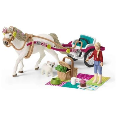 Schleich Horse Club 42467 – Carrozza con Cavallo e Accessori