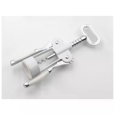 Pedrini 0193-420 Apribottiglie con Cavatappi Cromo e Bianco Pedrini 0193-420 Apribottiglie con Cavatappi Cromo e Bianco