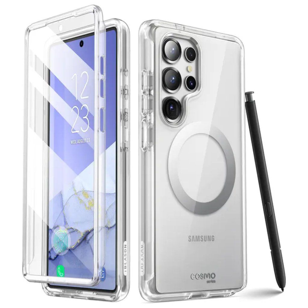 Celly Gelskinmag – Custodia Trasparente MagSafe per Samsung Galaxy S25 Ultra 5G