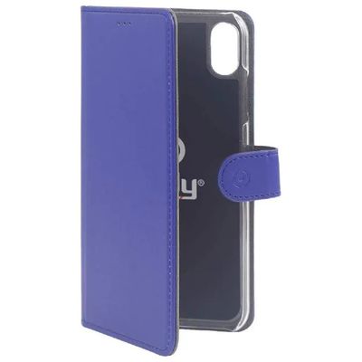Celly Wally custodia a portafoglio blu per iPhone 16
