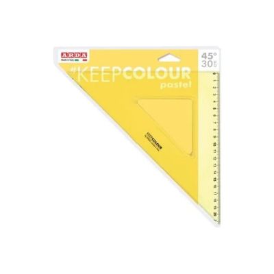 ARDA Keep Colour Pastel – Squadra 45° da 30 cm, giallo pastello