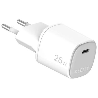 Celly Up TC1 Cavo USB-C 25 W Bianco