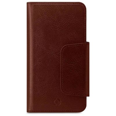 Celly Duomo Custodia a Portafoglio Marrone per Smartphone fino a 5,8″