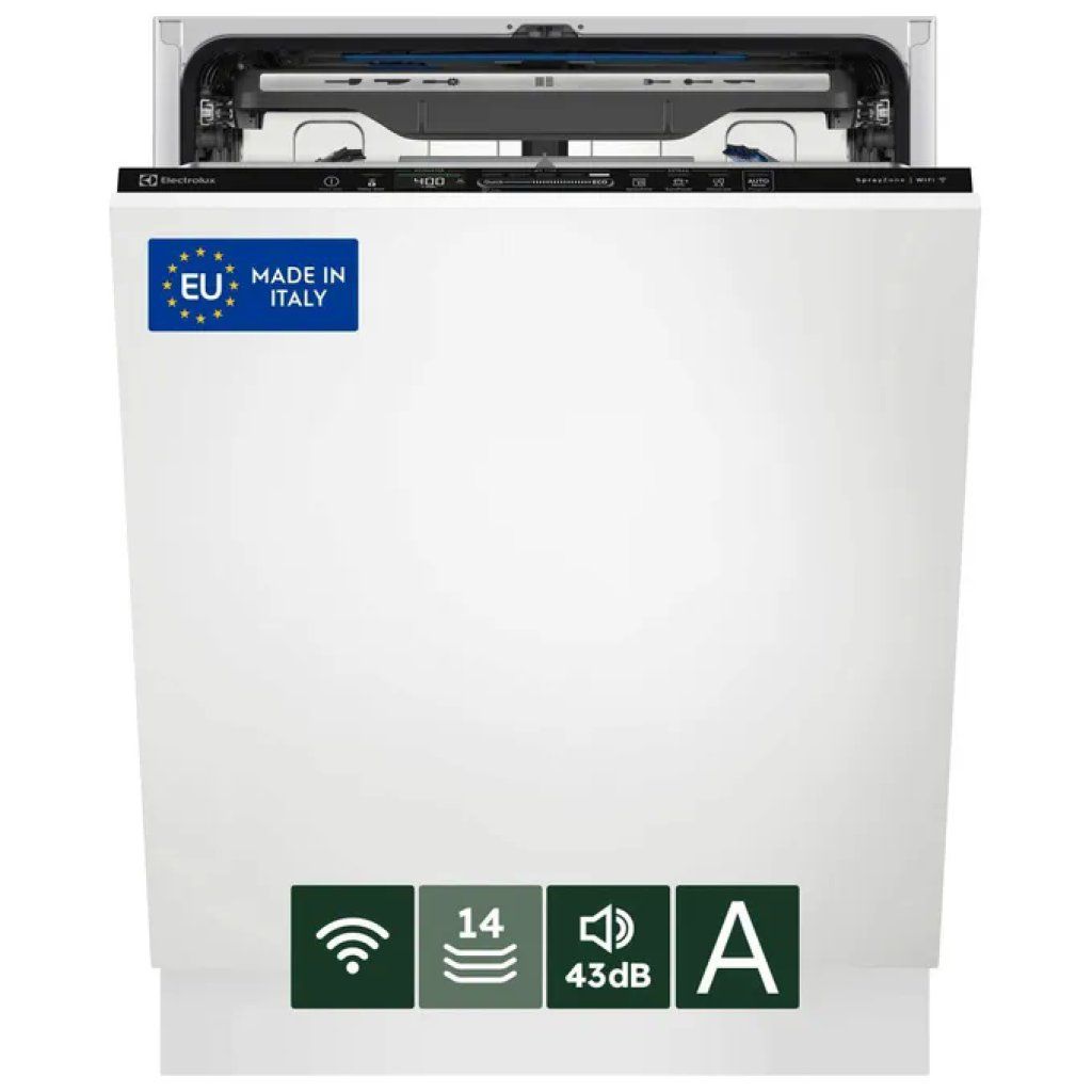 Electrolux Serie 800 EEZ68600W Lavastoviglie da Incasso, 14 Coperti, Classe A, Wi-Fi