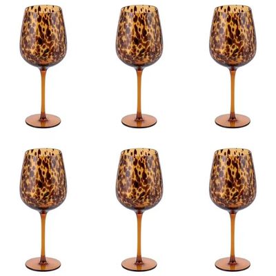 VDE TIVOLI 1996 Villa d’Este Jamila – Set 6 calici in vetro ambra, 510 ml