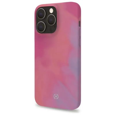 Celly Watercolor Cover rosa per iPhone 13 Pro Celly Watercolor Cover rosa per iPhone 13 Pro