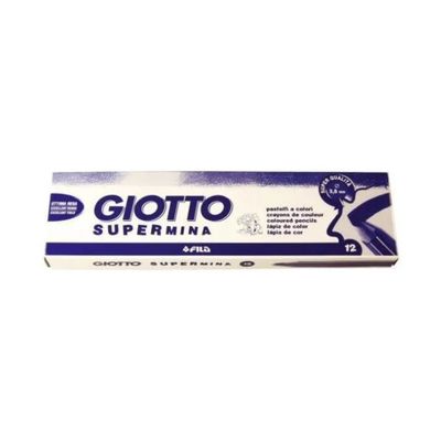 Giotto Supermina Pastelli Colorati Arancio Medio, 12 Pezzi Giotto Supermina Pastelli Colorati Arancio Medio, 12 Pezzi