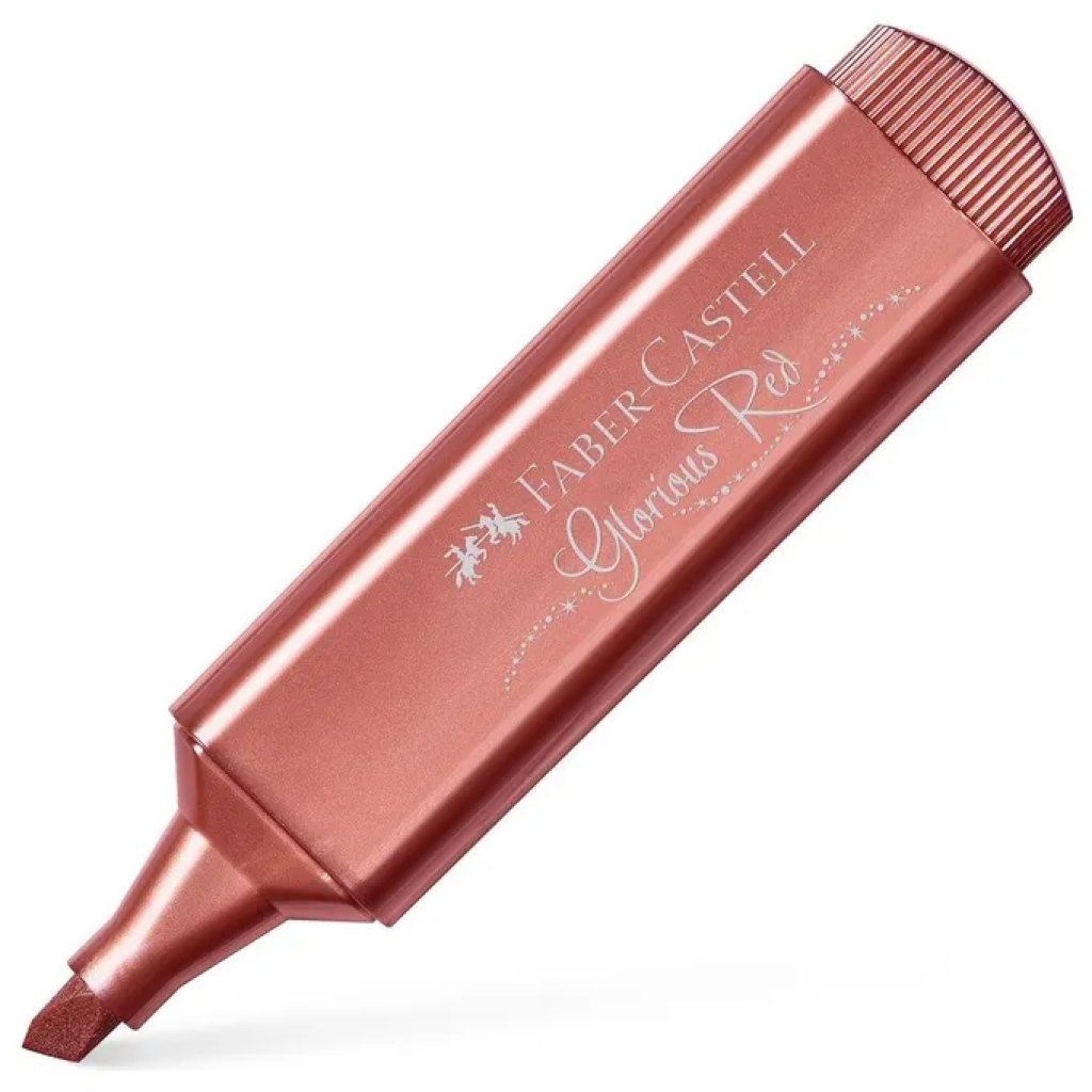 FABER CASTELL Faber-Castell Textliner 46 Metallic – 10 evidenziatori rossi