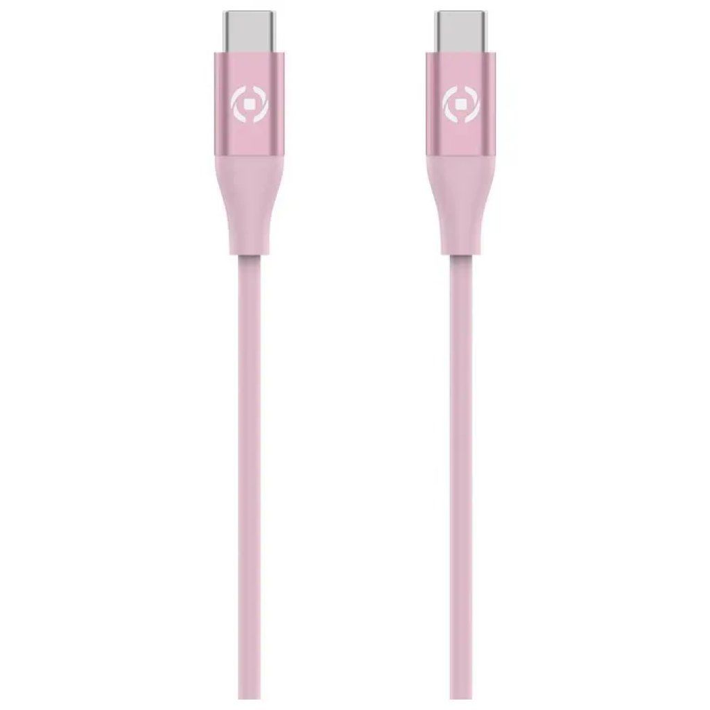 Celly Cavo USB-C a Lightning in Silicone Rosa, 1,5 m Celly Cavo USB-C a Lightning in Silicone Rosa, 1,5 m