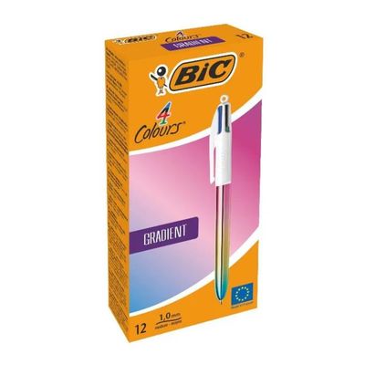 BIC 4 Colours Gradient – Confezione da 12 penne a sfera BIC 4 Colours Gradient – Confezione da 12 penne a sfera