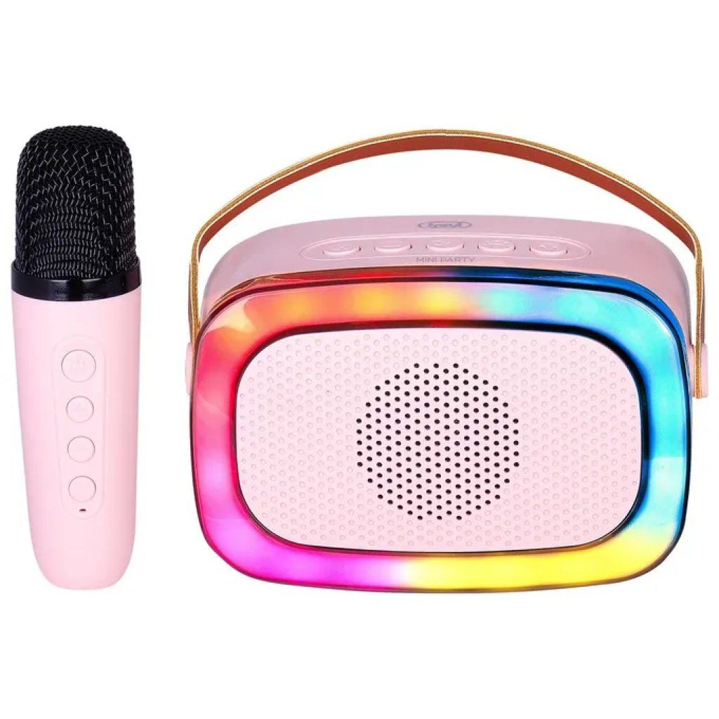 Trevi XR 8A01 MiniParty Altoparlante Karaoke Bluetooth Rosa 10 W con Microfono Wireless Trevi XR 8A01 MiniParty Altoparlante Karaoke Bluetooth Rosa 10 W con Microfono Wireless