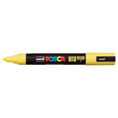 OSAMA POSCA – Set da 6 pennarelli gialli a punta media