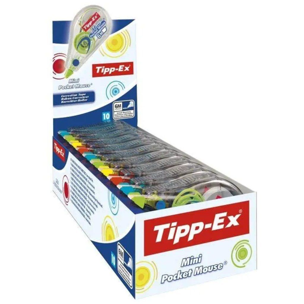 BIC Tipp-Ex Mini Pocket Mouse – 10 correttori a nastro