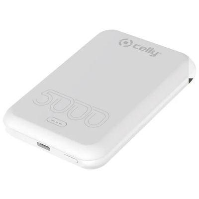 Celly Evo Power Bank Magnetico MagSafe 5000 mAh Bianco Celly Evo Power Bank Magnetico MagSafe 5000 mAh Bianco