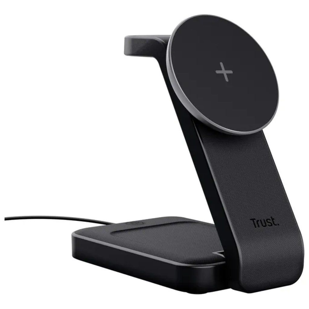 Trust Viro Supporto di Ricarica Wireless 3-in-1 Nero Trust Viro Supporto di Ricarica Wireless 3-in-1 Nero