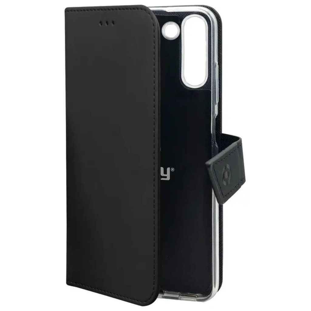 Celly Wally1038 Custodia a Libro Nera per Samsung Galaxy A24 4G