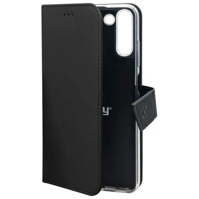 Celly Wally1038 Custodia a Libro Nera per Samsung Galaxy A24 4G