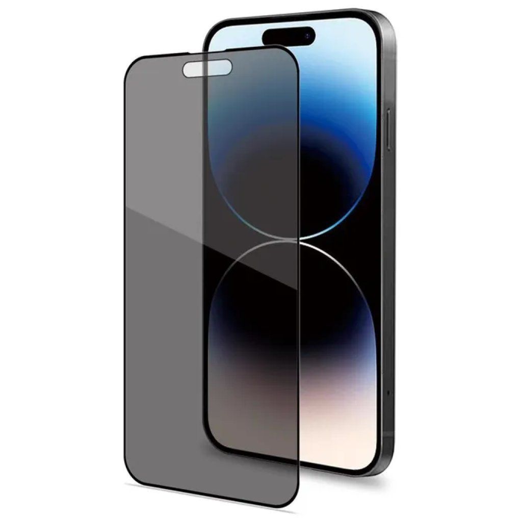 Celly Privacy Full Glass per iPhone 15 Pro, vetro temperato nero Celly Privacy Full Glass per iPhone 15 Pro, vetro temperato nero
