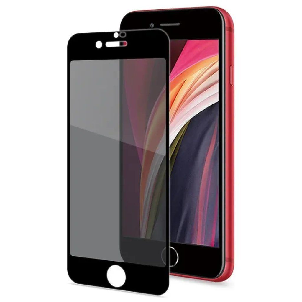 Celly Pellicola Privacy Full in Vetro Temperato per iPhone SE 2020, 8 e 7 - Nero